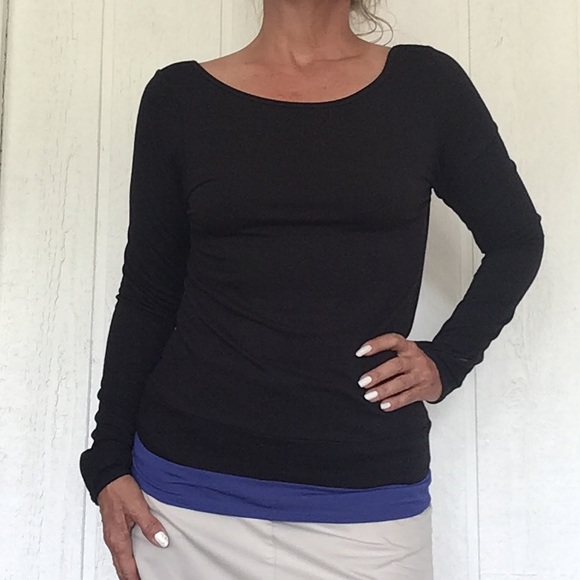 PURE BARRE X SPLITS 59 FAVORITE BLACK PULLOVER MED - Picture 2 of 10